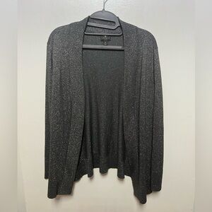 “Worthington” Blackish Sparkled Sweater SZ; (1X) Drapes Beautifully in Front